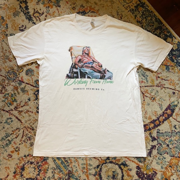 🍺 Bob Hawke Brewing “Working From Home” Lockdown / Quarantine Funny T-Shirt 🍺 - Picture 2 of 6